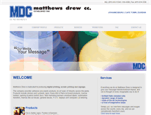 Tablet Screenshot of matthewsdrew.com